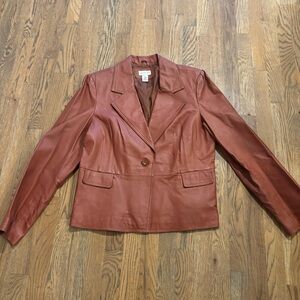Kim Rogers Leather Blazer Jacket